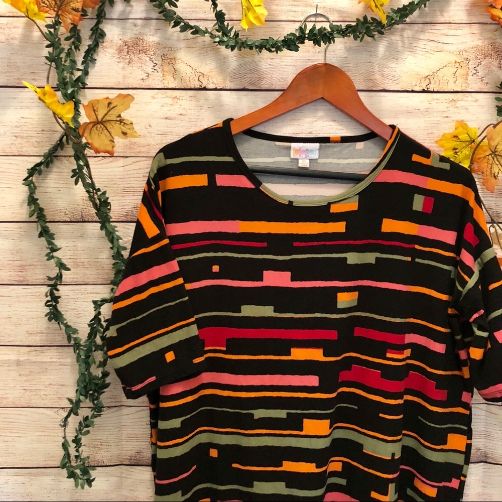 RARE Lularoe Striped Short Sleeve sz. XS